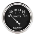 Picture of Autometer 2 1/16in 18V Electric Old Tyme Black Voltmeter