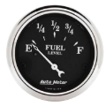 Picture of Autometer 2 1/16in 240 Ohm to 33 Ohm Old Tyme Black Electric Fuel Level Gauge