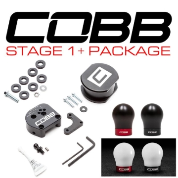 Picture of Cobb 13-18 Ford Focus ST / 16-18 Focus RS Stage 1+ Drivetrain Package (White w/Red Shift Knob)