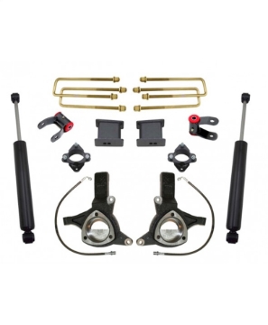 Picture of MaxTrac 07-16 GM C1500 2WD w/Cast Steel Susp. 7.5in/4in MaxPro Spindle Lift Kit w/MaxTrac Shocks
