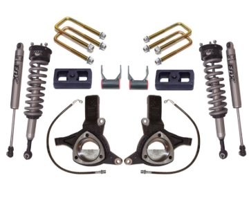 Picture of MaxTrac 16-18 GM C1500 2WD w/Stamped Steel Susp. 7in/4in MaxPro Elite Spindle Lift Kit w/FOX Shocks