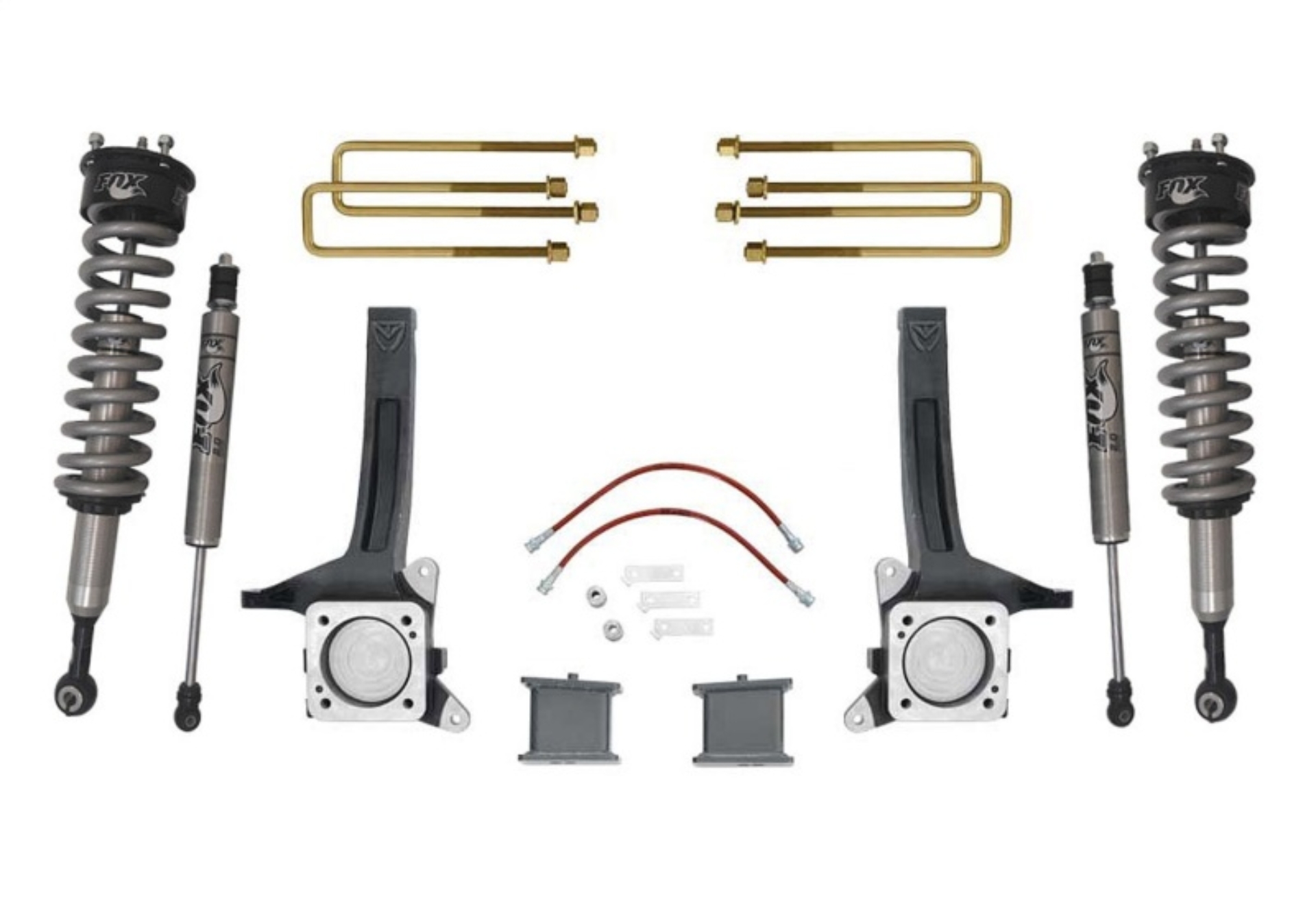 Picture of MaxTrac 07- 18 Toyota Tundra 2WD 6in/4in MaxPro Elite Spindle Lift Kit w/FOX Shocks