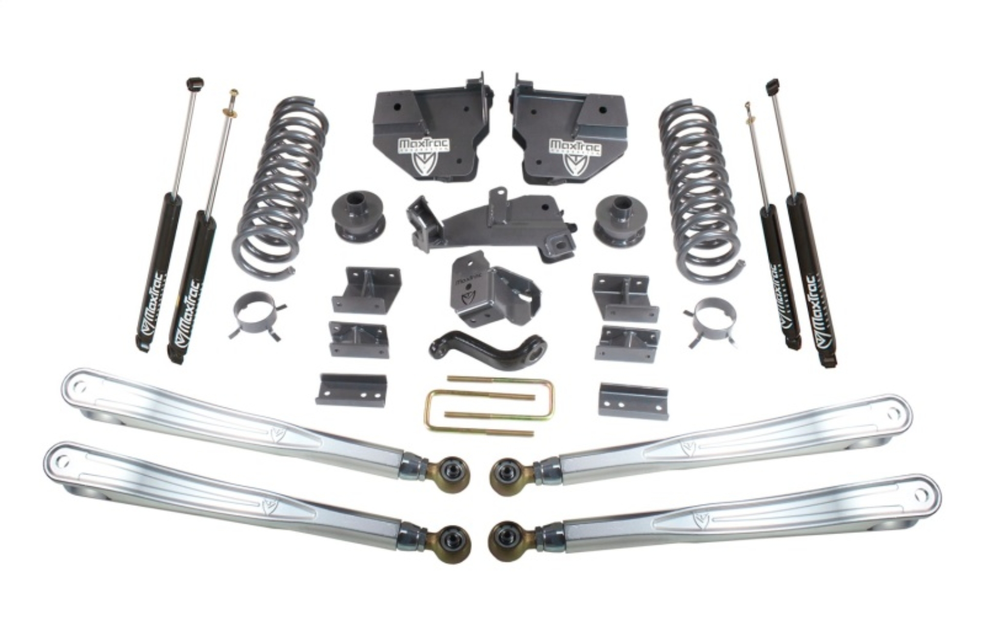 Picture of MaxTrac 14-18 RAM 2500 4WD 6in/3in MaxPro Coil Lift Kit w/4-Link Arms & MaxTrac Shocks