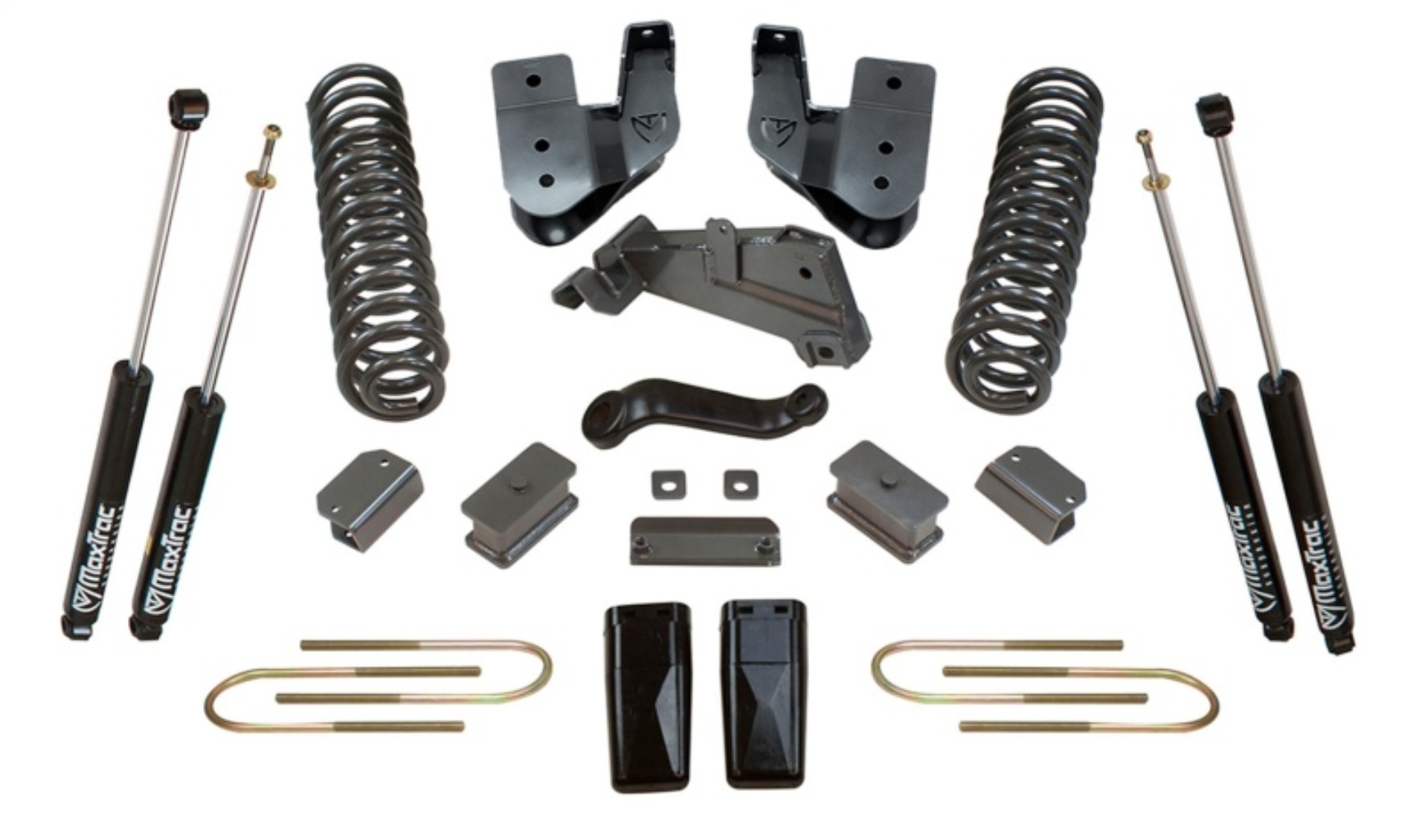 Picture of MaxTrac 13-18 RAM 3500 4WD 6in/3in MaxPro Coil Lift Kit w/Radius Arm Brkts & MaxTrac Shocks