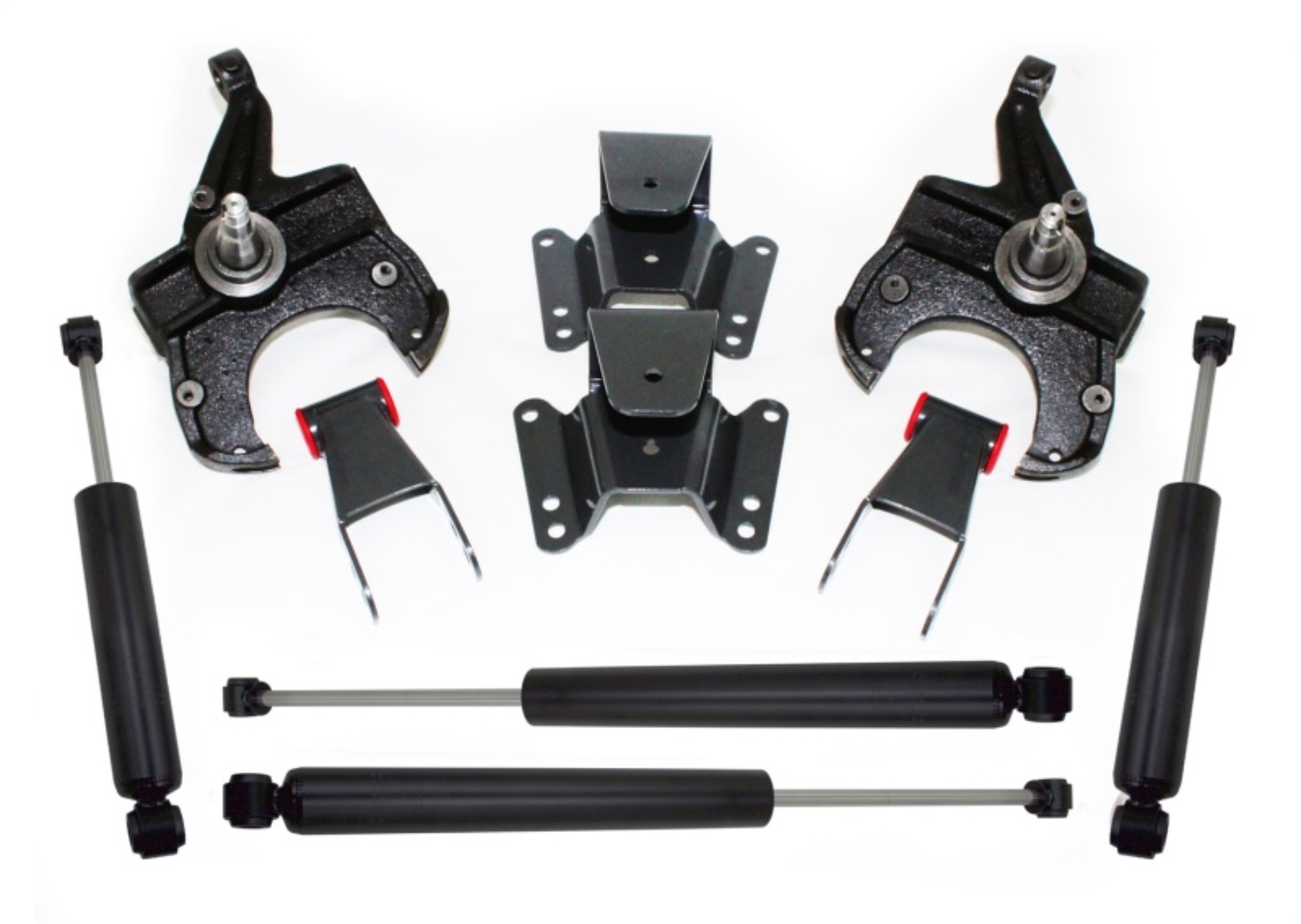 Picture of MaxTrac 73-87 Chevrolet C10 2WD 2.5in/4in Lowering Spindle Kit (1in Rotor)