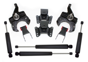Picture of MaxTrac 73-87 Chevrolet C10 2WD 2.5in/4in Lowering Spindle Kit (1in Rotor)