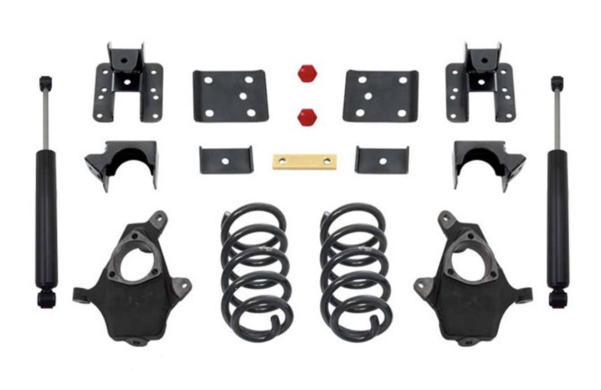 Picture of MaxTrac 14-16 GM C/K1500 2WD/4WD Single Cab w/Cast Steel Susp. 3in/5in Lowering Kit