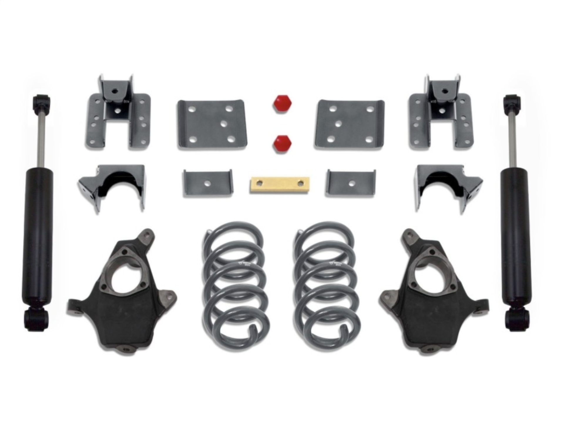 Picture of MaxTrac 14-16 GM C/K1500 2WD/4WD Extended/Crew Cab w/Cast Steel Susp. 4in/6in Lowering Kit
