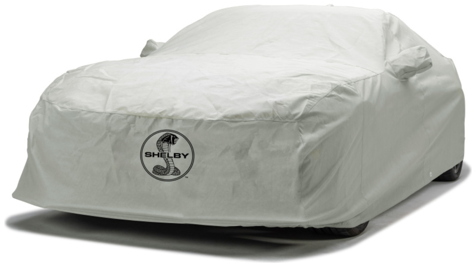 Picture of Covercraft 15-21 Ford Mustang Custom 3-Layer Moderate Climate Cover w/ Blk Snake Medallion Logo