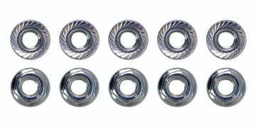 Picture of Moroso M6 x 1.00 Serrated Zinc Flange Nut - 10 Pack
