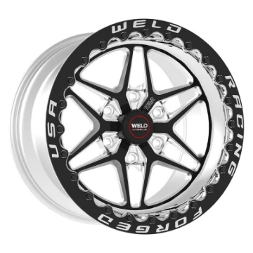 Picture of Weld S81 17x9.5 / 6x135 BP / 6.2in. BS (24mm Offset) Black Wheel 3.54 ID (Low Pad) - Single Beadlock