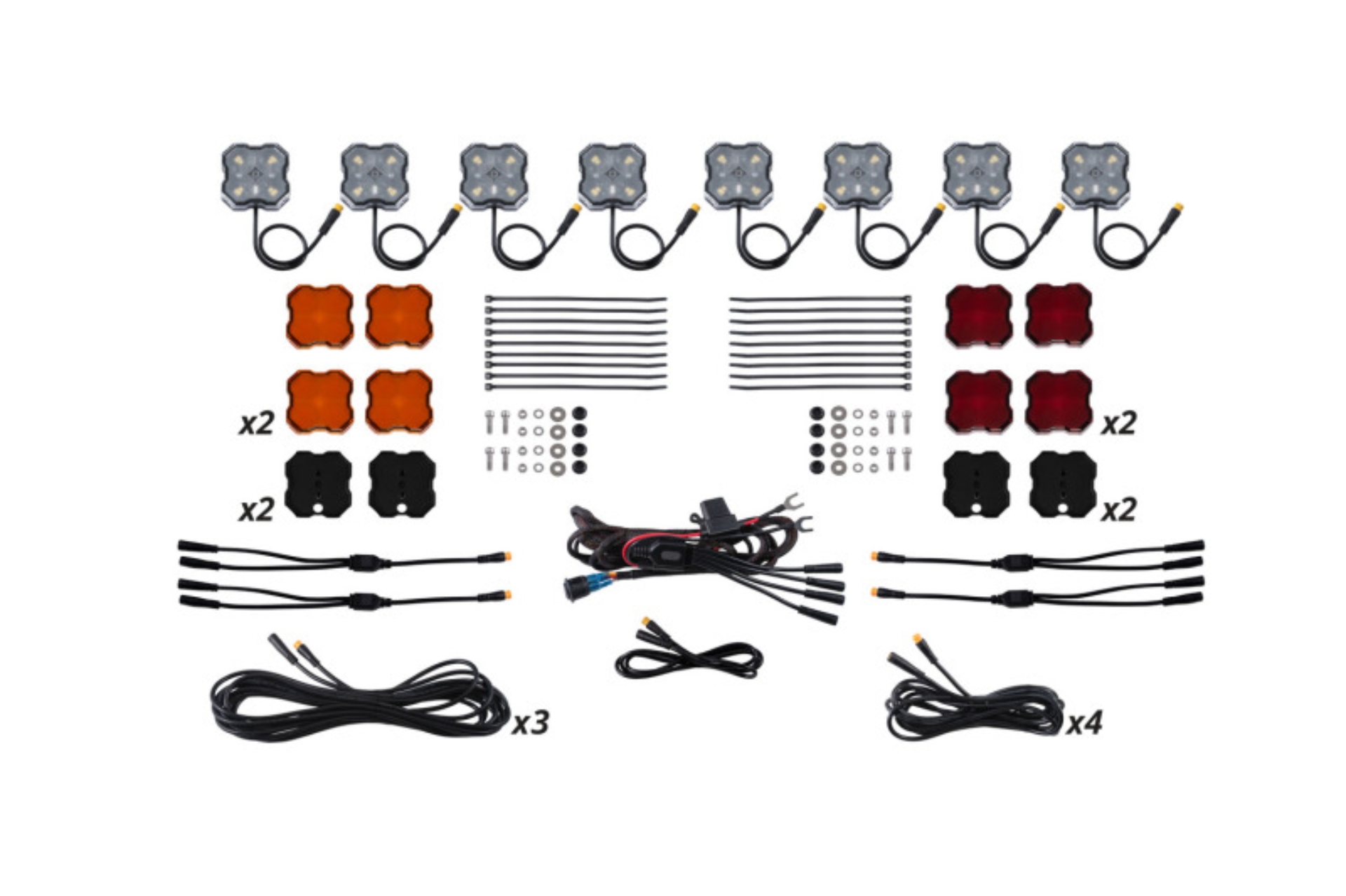 Picture of Diode Dynamics Stage Series Single-Color LED Rock Light Kit - 8-Pack