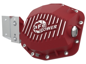 Picture of aFe 20-23 Jeep Gladiator JT (Dana M220) Pro Series Rear Differential Cover Red w/ Machined Fins