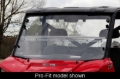 Picture of Seizmik 10-14 Polaris 400-570 Ranger Mid-Size - 1.75 in. Versa-Fold Windshield - UV Resistant Poly