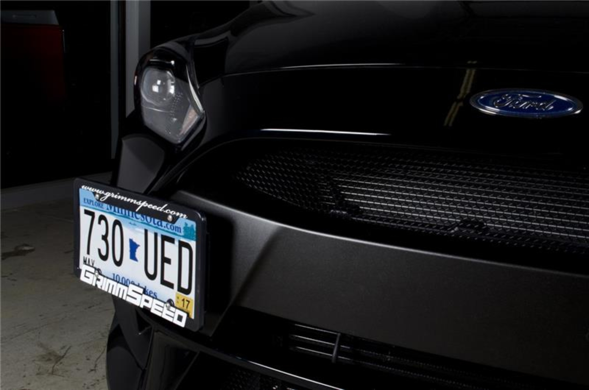 Picture of GrimmSpeed 2016+ Ford Focus RS License Plate Relocation Kit