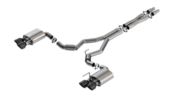 Picture of Borla 2024 Ford Mustang Dark Horse 5.0L V8 w/Active Exhaust S-Type Cat-Back Exhaust System - BC Tips