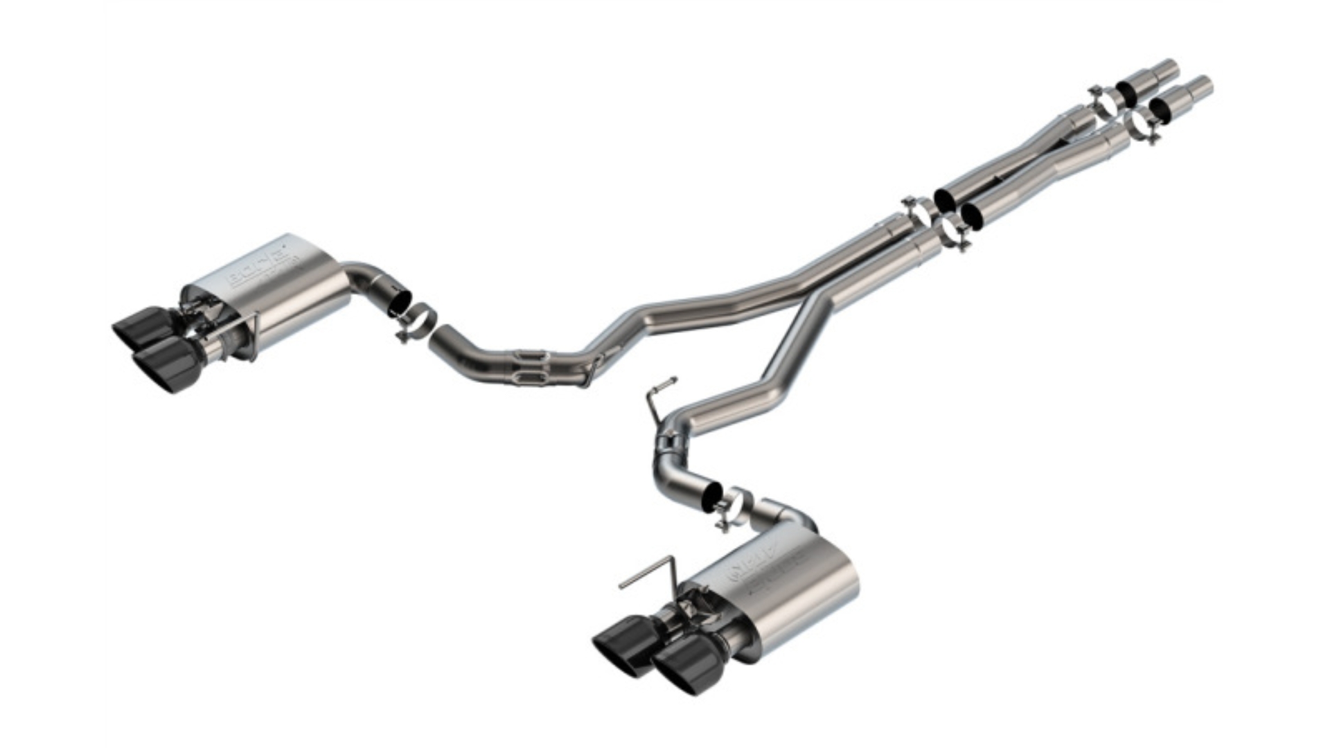 Picture of Borla 2024 Ford Mustang Dark Horse 5.0L V8 w/Active Exhaust ATAK Cat-Back Exhaust System - BC Tips