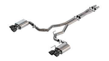 Picture of Borla 2024 Ford Mustang Dark Horse 5.0L V8 w/Active Exhaust ATAK Cat-Back Exhaust System - BC Tips