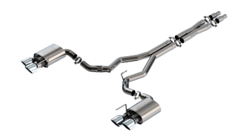 Picture of Borla 2024 Ford Mustang Dark Horse 5.0L V8 w/ Active Exhaust ATAK Cat-Back Exhaust System