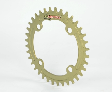 Picture of Renthal 1XR Chainring 94 mm. BCD 38T - Hard Anodized Aluminum Gold