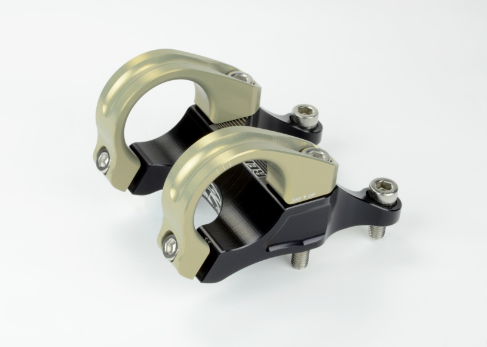 Picture of Renthal Integra II Stem. 50 mm. x 10 mm. - Aluminum Gold/Black