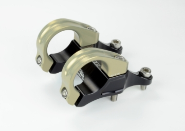 Picture of Renthal Integra II Stem. 50 mm. x 10 mm. - Aluminum Gold/Black