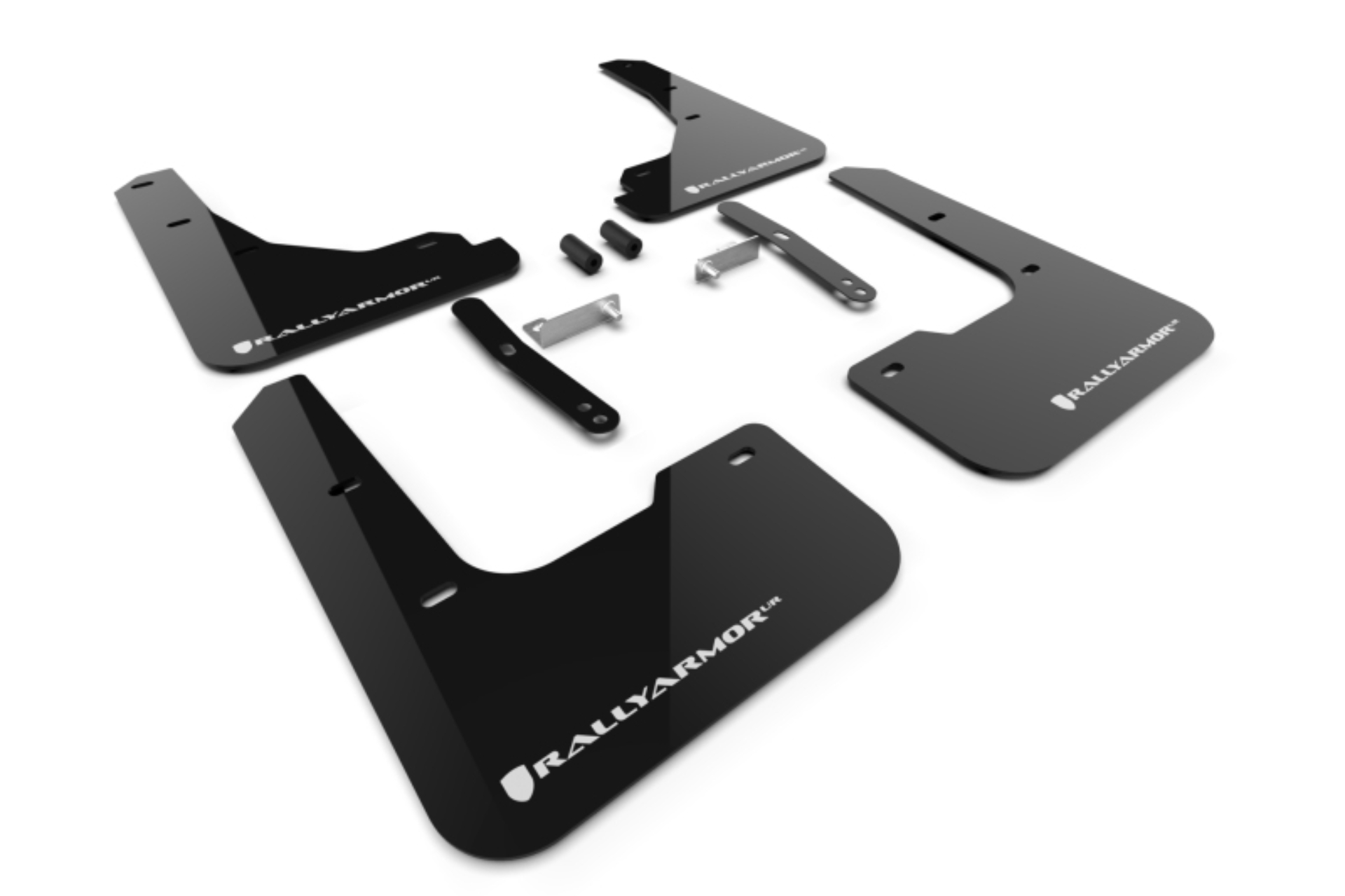 Picture of Rally Armor 24-26 Hyundai Elantra Black Mud Flap White Logo
