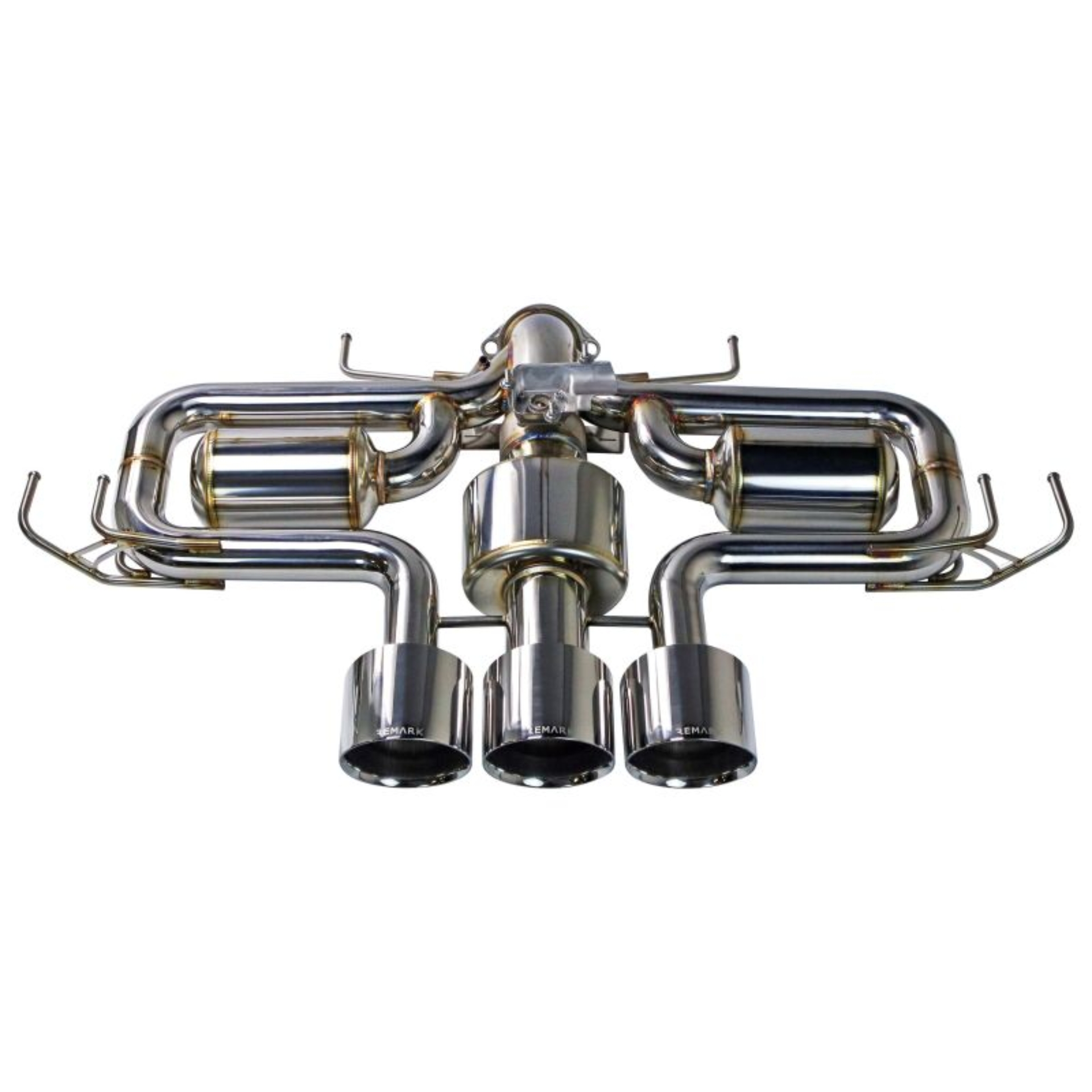 Picture of Remark 2023+ Honda Civic Type-R (FL5) Triple Tip Cat-Back Exhaust w/ Triple Tip & Front Pipe