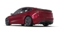Picture of Rally Armor 24-26 Tesla Model 3 Highland Black UR Mud Flap Red Logo