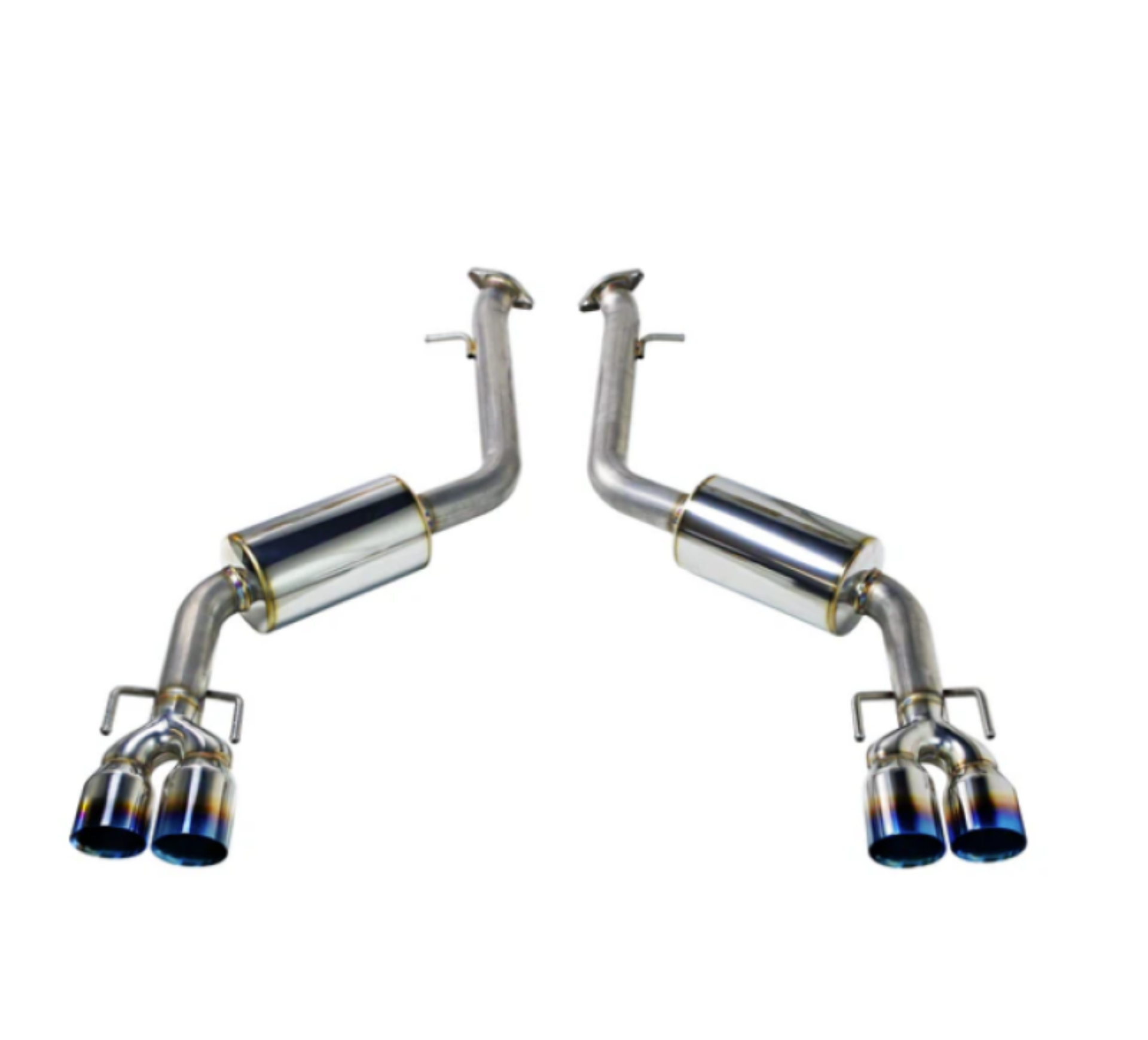Picture of REMARK 17-20 Lexus IS200/300/350 Axle Back Exhaust - SS Double Wall Burnt Tip (Muffler Version)