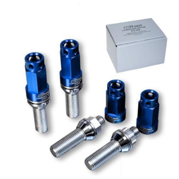 Picture of Project Kics Leggdura Racing Bolt & Lock Set ZS44 (16 + 4 Locks) 28mm 14x1.50 60 Degree - Blue