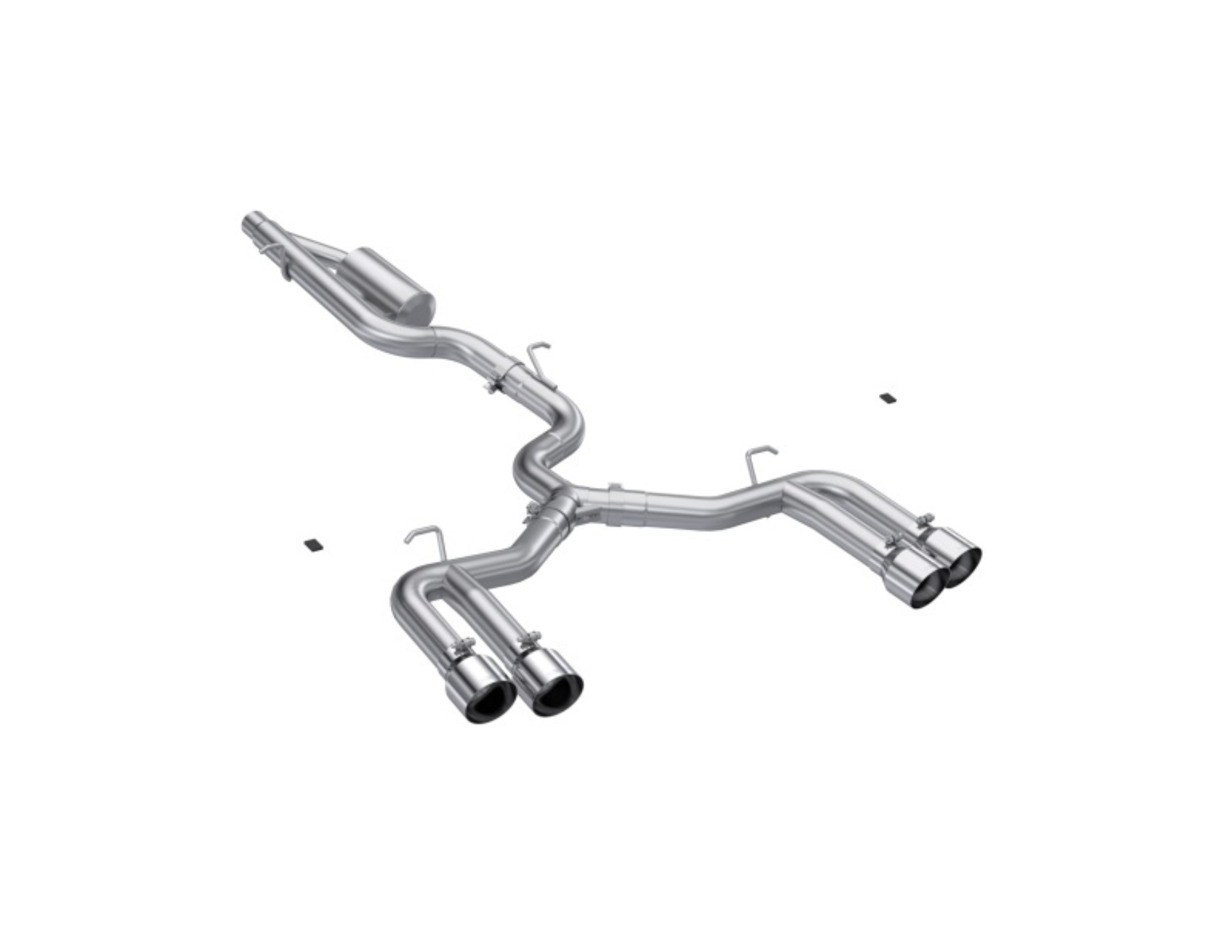 Picture of MBRP 22-24 Audi S3 2.0L Armor Pro T304 SS 3in Cat-Back Quad Split Rear Exhaust - Valve Delete
