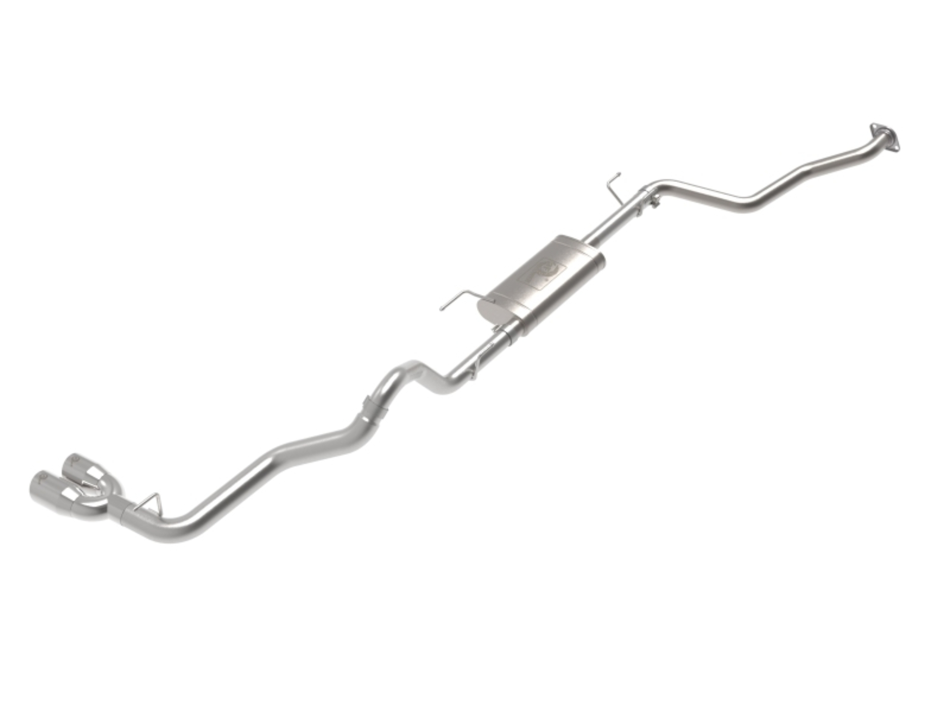 Picture of aFe 2024 Toyota Tacoma L4 2.4L Vulcan Series 2.5-3in 304 SS Steel Cat-Back Exhaust w/Polished Tips