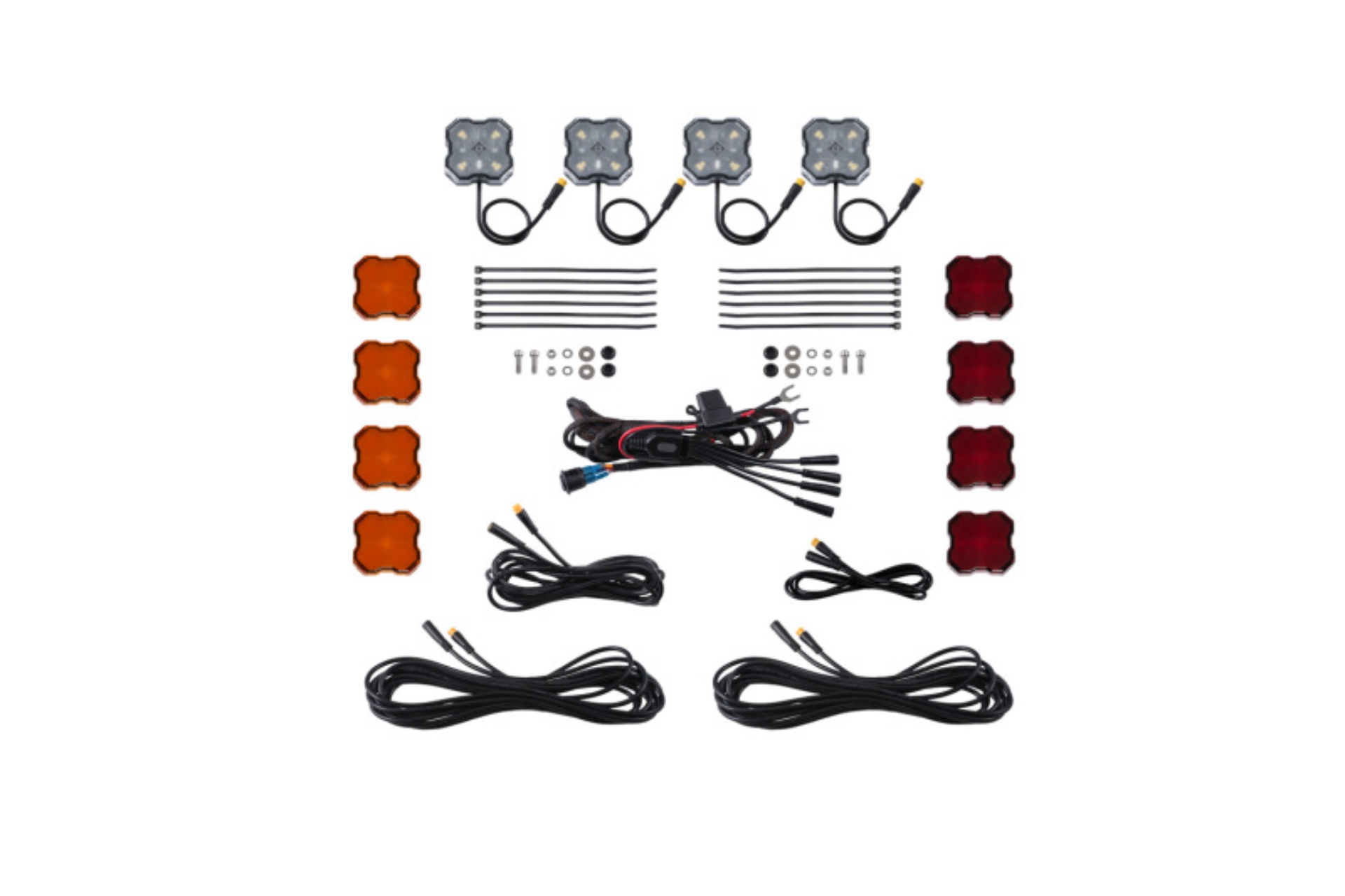 Picture of Diode Dynamics Single-Color Rock Light Installer Kit (4-pack)