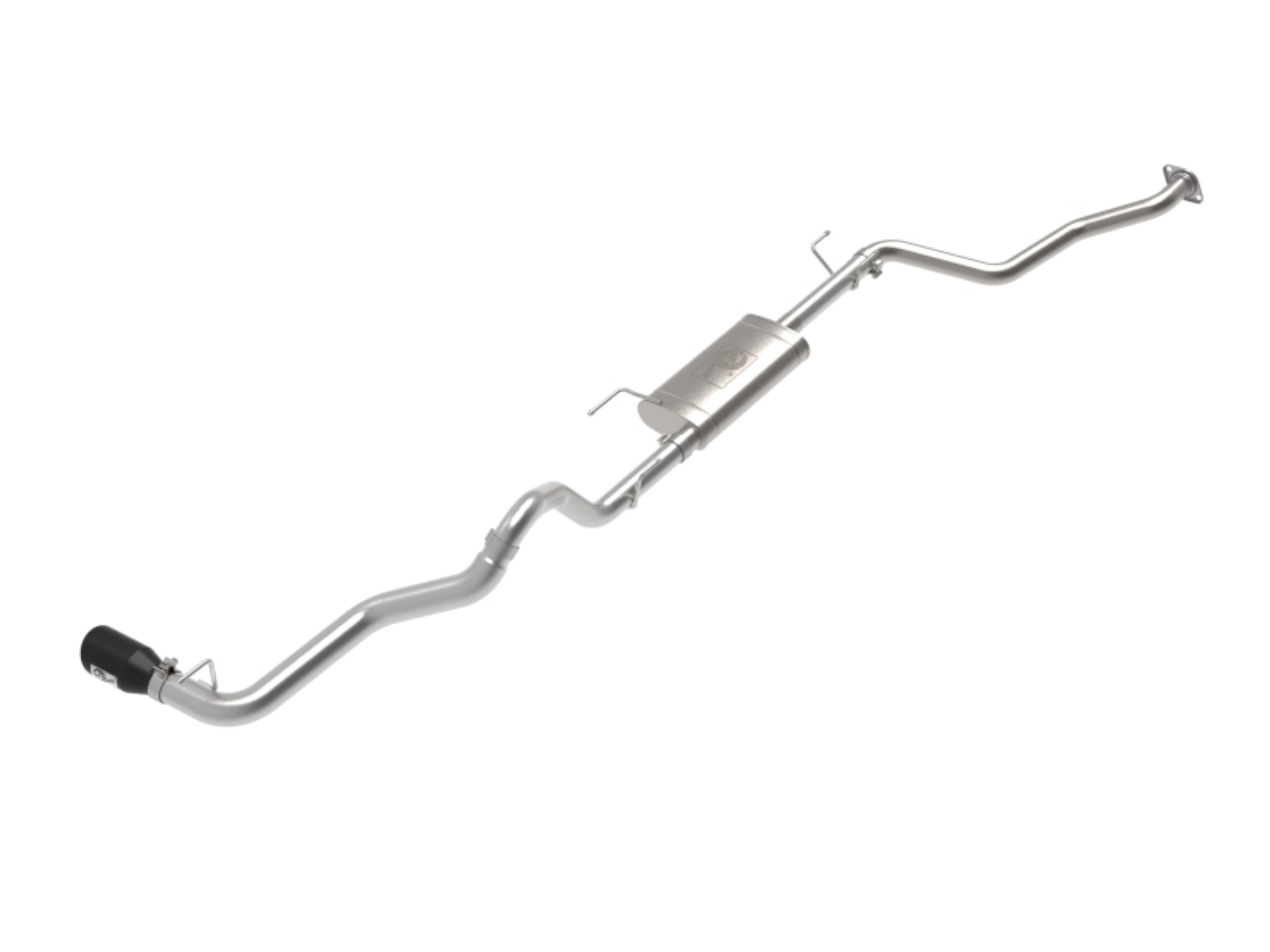 Picture of aFe 2024 Toyota Tacoma L4 2.4L Apollo Series 2.5-3in 409 SS Steel Cat-Back Exhaust w/Black Tips