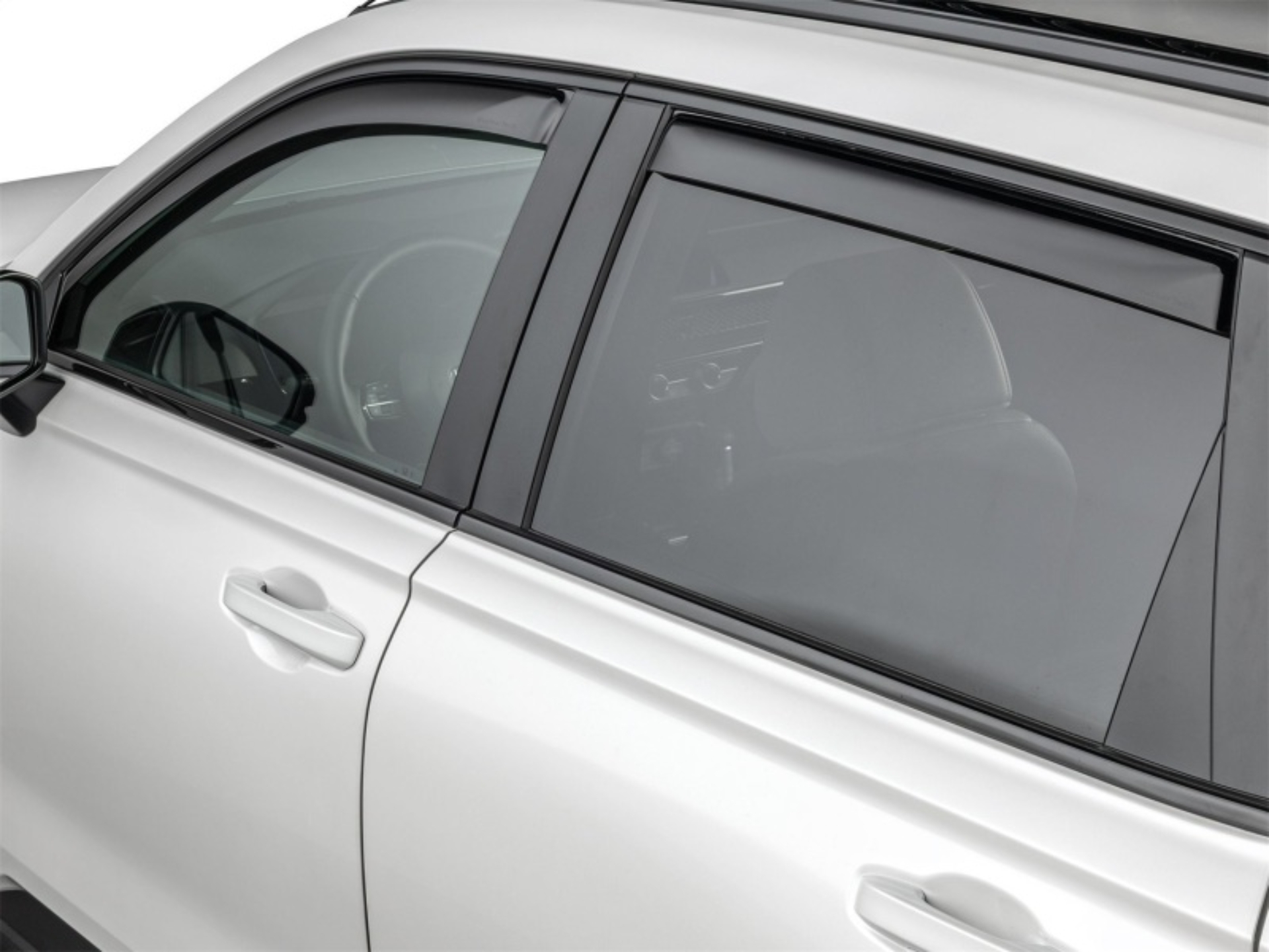 Picture of WeatherTech 23-25 Honda CR-V/Hybrid Front & Rear Side Window Deflectors - Dark Tint