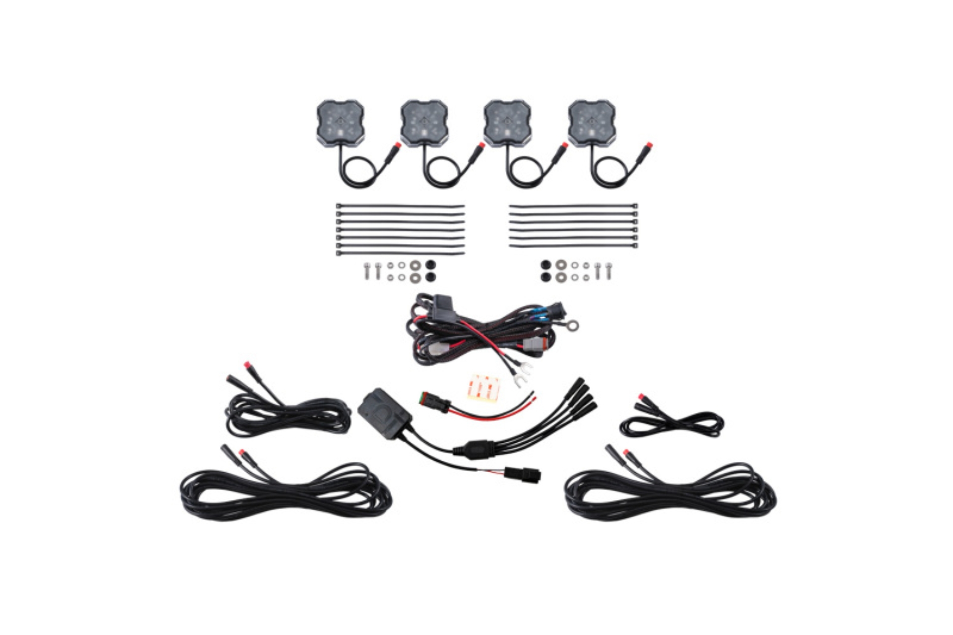 Picture of Diode Dynamics RGBW Rock Light Installer Kit w/Controller (4-pack)