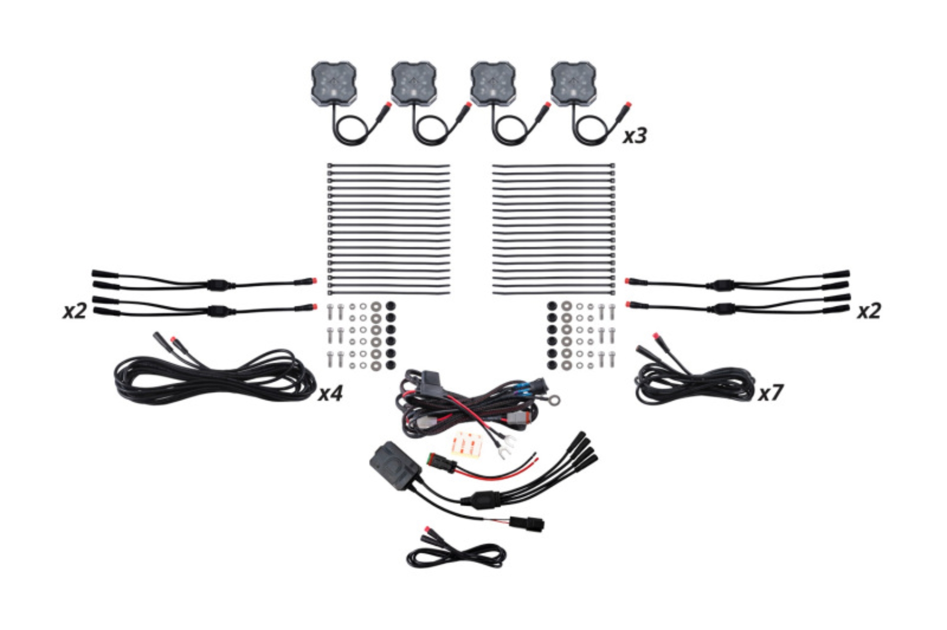 Picture of Diode Dynamics RGBW Rock Light Installer Kit w/Controller (12-pack)