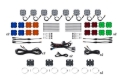 Picture of Diode Dynamics Stage Series SXS Rock Light Installer Kit - White Diffused M8 (8-pack)