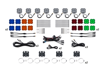Picture of Diode Dynamics Stage Series SXS Rock Light Installer Kit - White Diffused M8 (8-pack)
