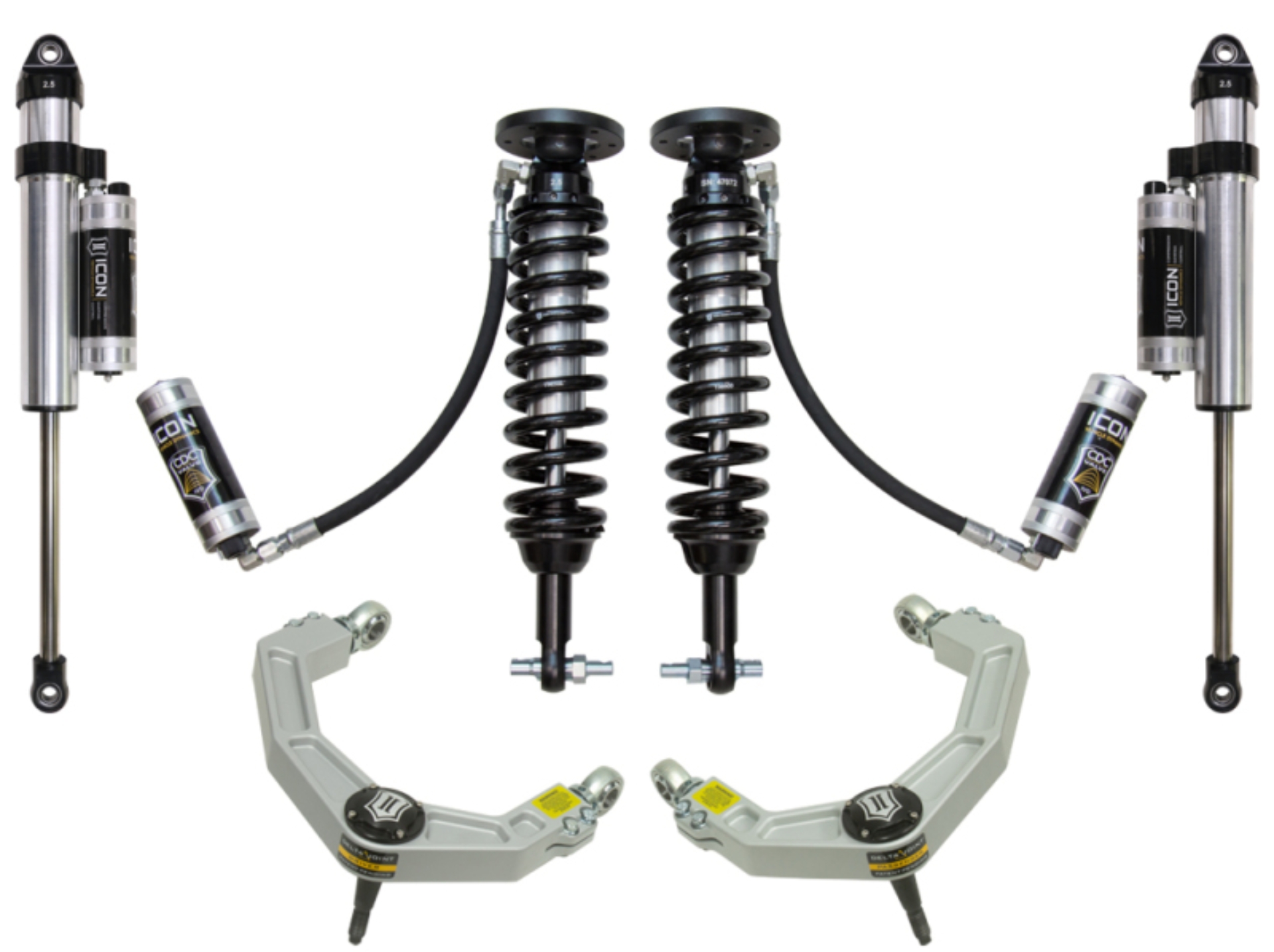 Picture of ICON 2015+ Ford F-150 2WD 1.75-3in Stage 5 Suspension System w/Billet Uca