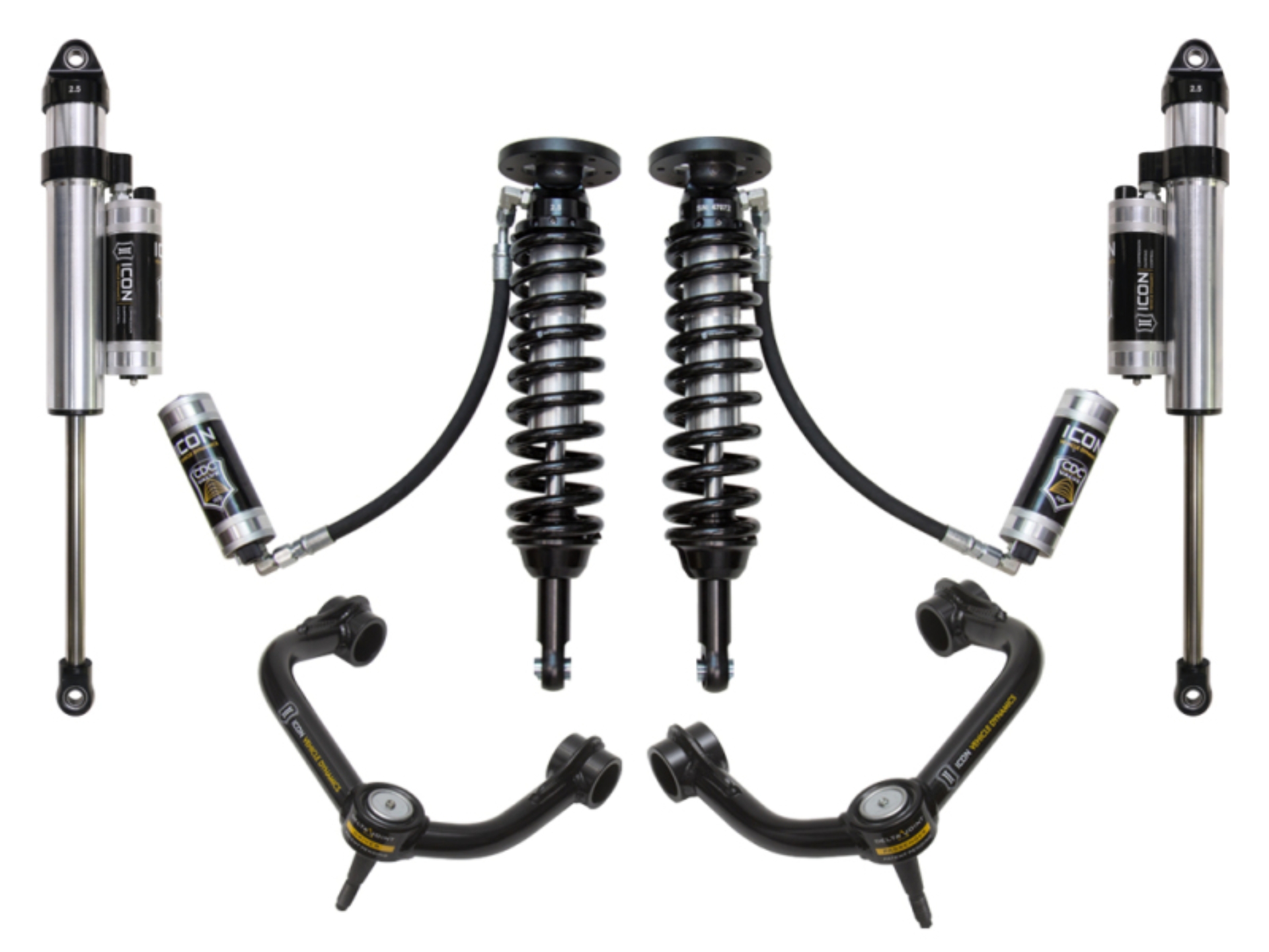 Picture of ICON 09-13 Ford F-150 4WD 1.75-2.63in Stage 5 Suspension System w/Tubular Uca