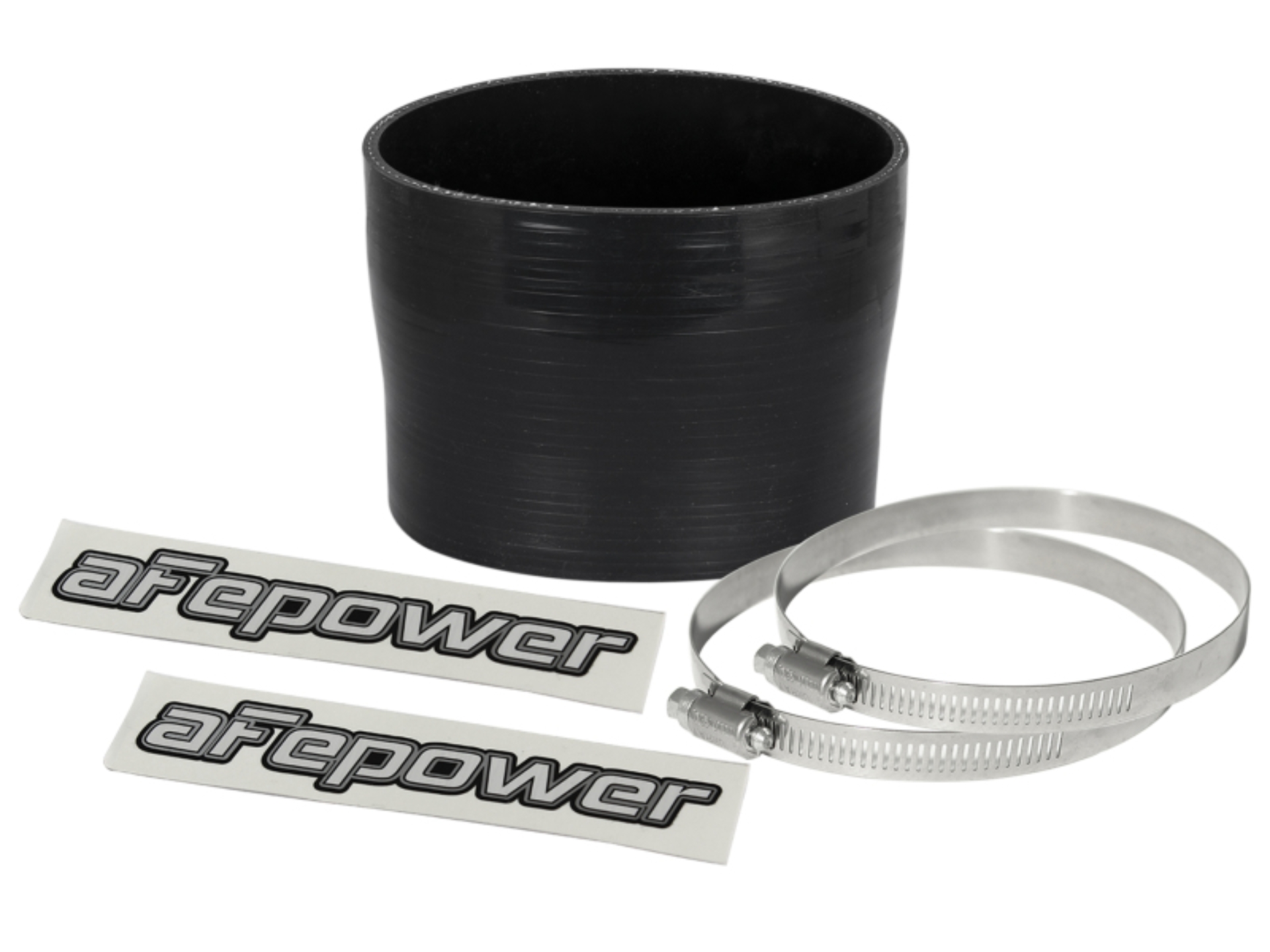 Picture of aFe Magnum FORCE (3-3/4in ID to 3-1/2in ID x 3in L) Straight Reducing Coupler - Black