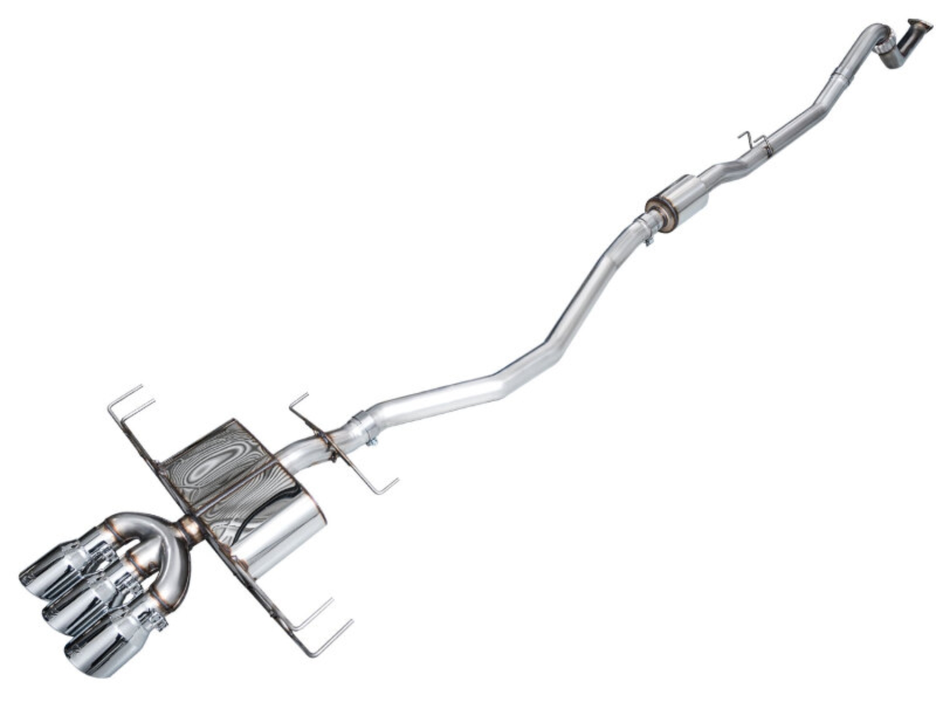 Picture of AWE Tuning 2024 Acura Integra Type S DE5 FWD Touring Edition Exhaust w/ Triple Chrome Silver Tips
