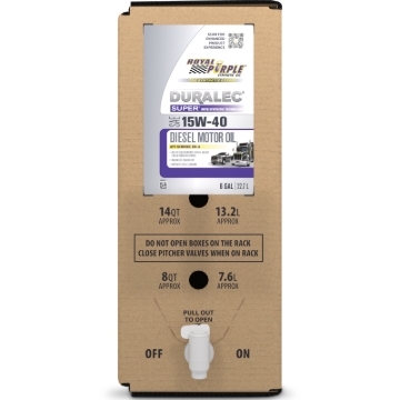 Picture of Royal Purple Duralec Super Diesel 15W40 CK-4 Motor Oil - 6 Gallon Bag-In-Box