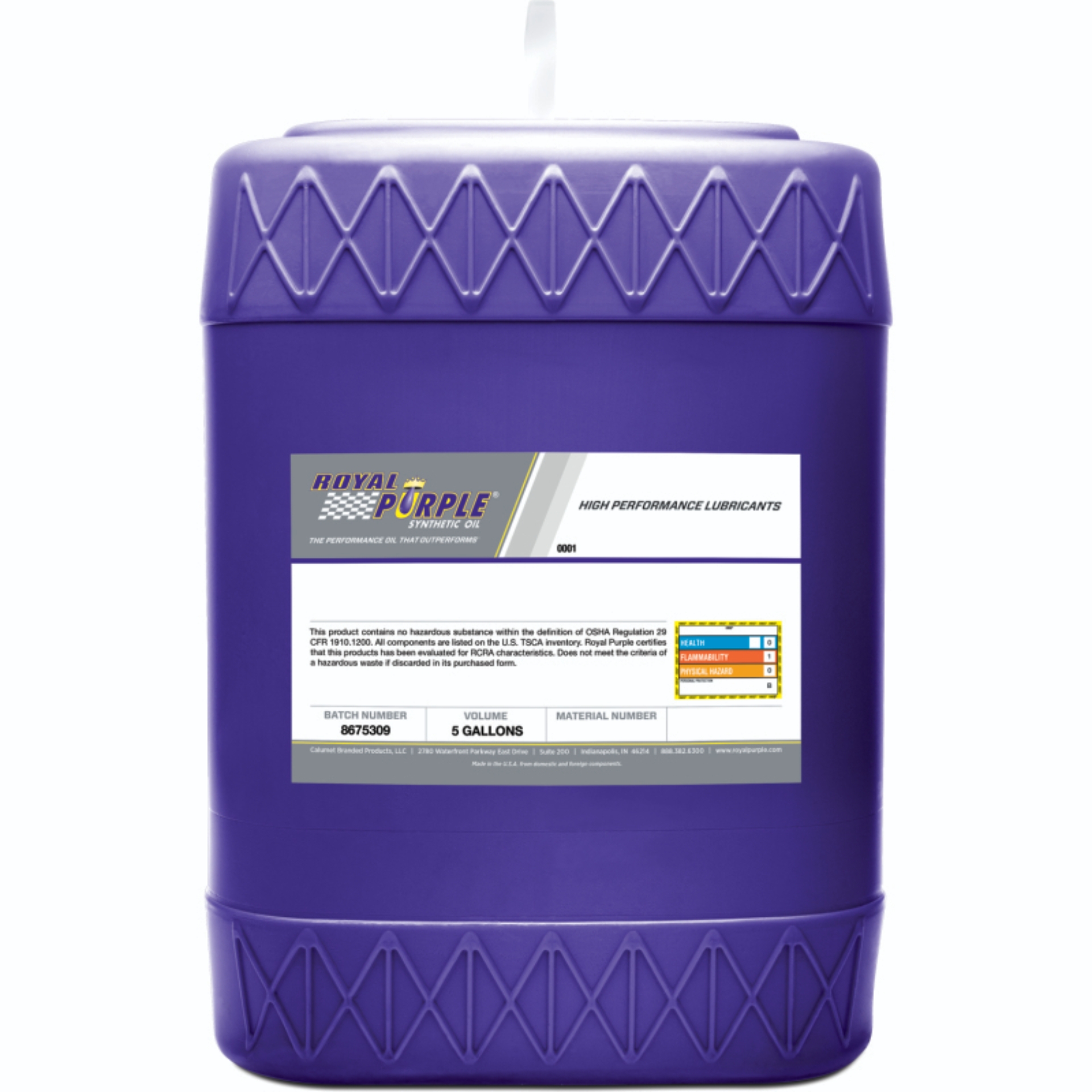 Picture of Royal Purple Duralec Ultra Diesel 15W40 CK-4 Motor Oil - 5 Gallon
