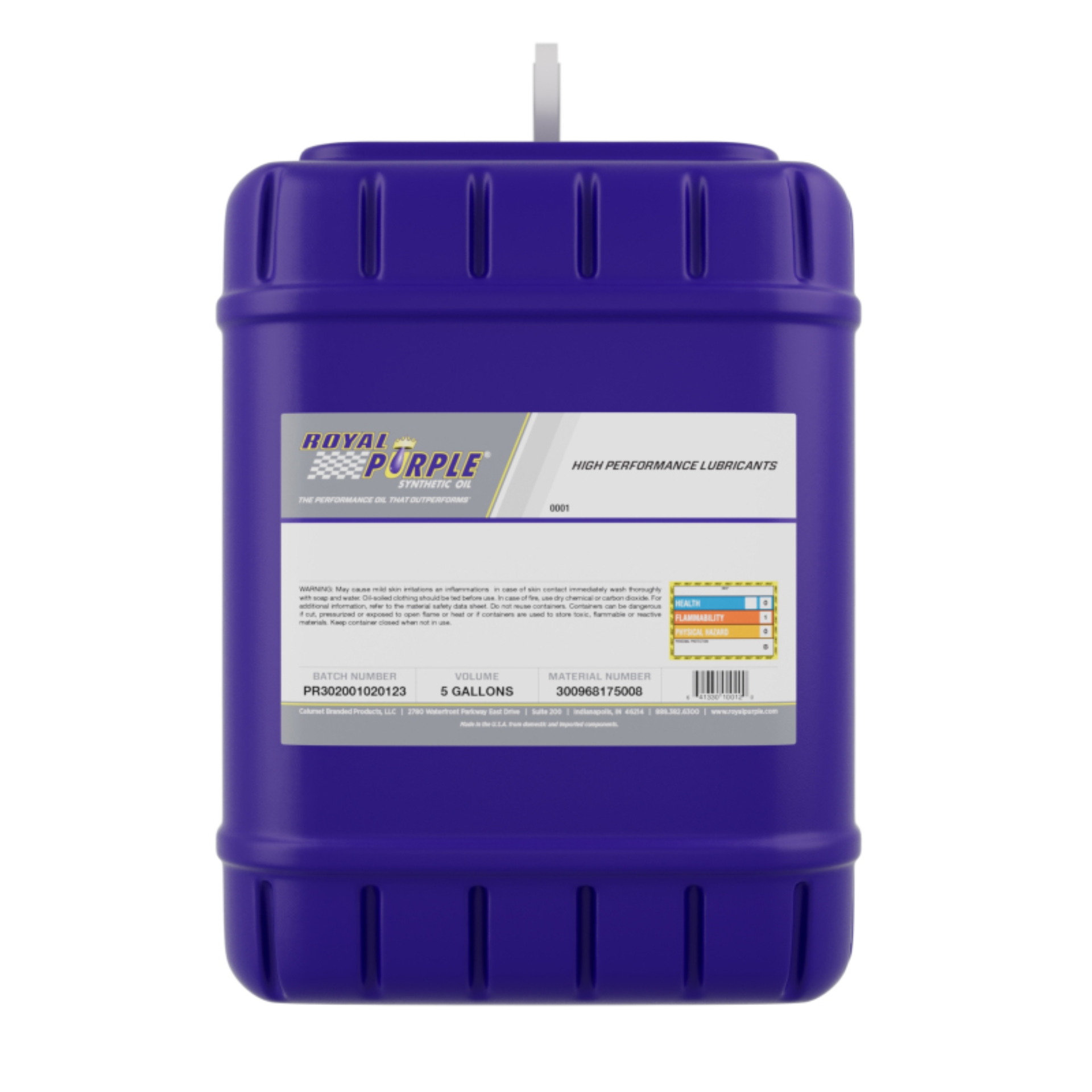 Picture of Royal Purple Premium Synthetic High Performance Multi-Grade 5W20 Motor Oil - 5 Gallon