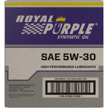Picture of Royal Purple Premium Synthetic High Performance Multi-Grade 5W30 Motor Oil - 1 Quart