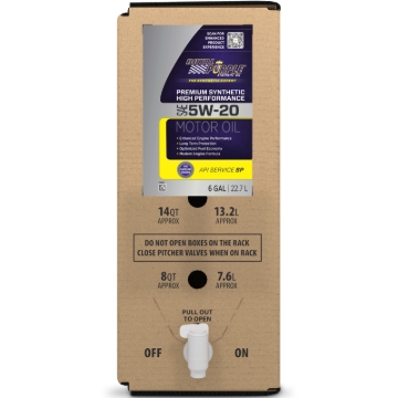 Picture of Royal Purple Premium Synthetic High Performance Multi-Grade 5W20 Motor Oil - 6 Gallon Bag-In-Box