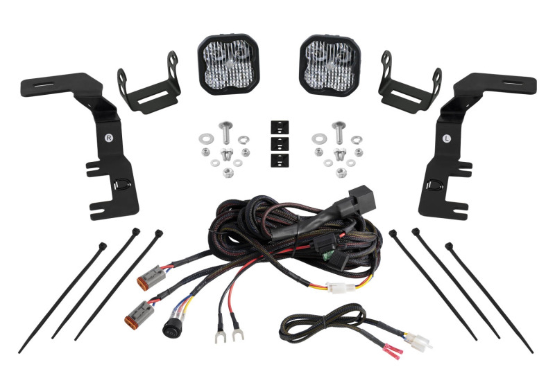 Picture of Diode Dynamics 2023+ Chevrolet Colorado Stage Series Ditch Light Kit SS3 Pro White Combo